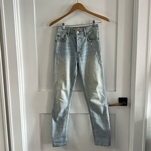 Aritzia denim forum women’s light wash straight leg jeans